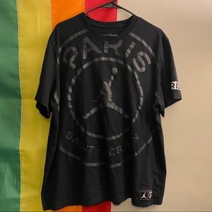 Air Jordan Paris Saint Germain Black T Shirt XXL